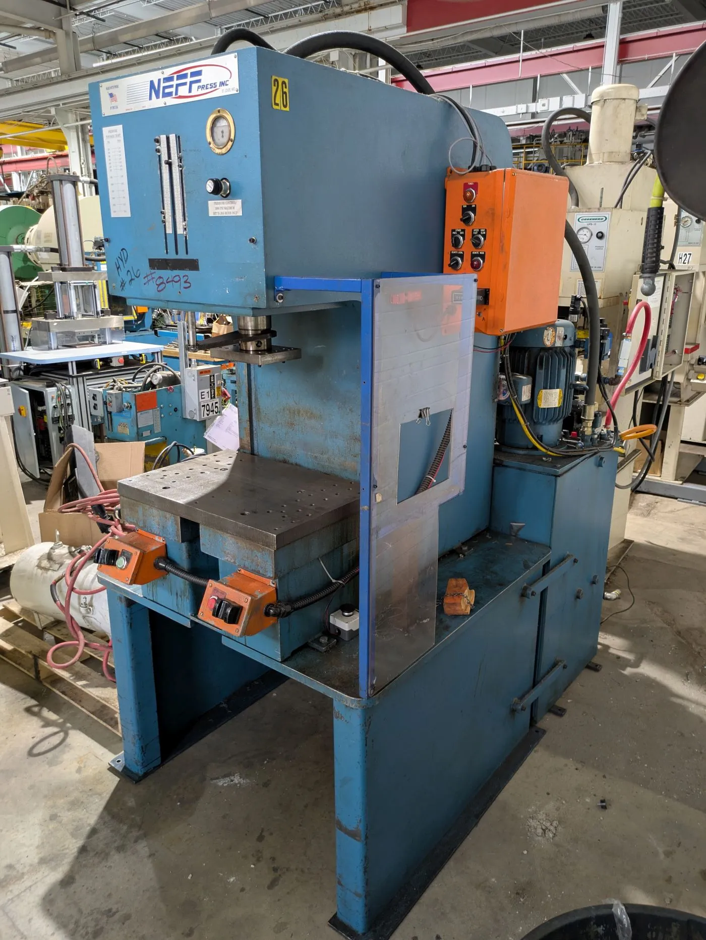 Used 1997 NEFF NEFF  PRESS C-Frame Presses Michigan US | Alma Machinery #1424504
