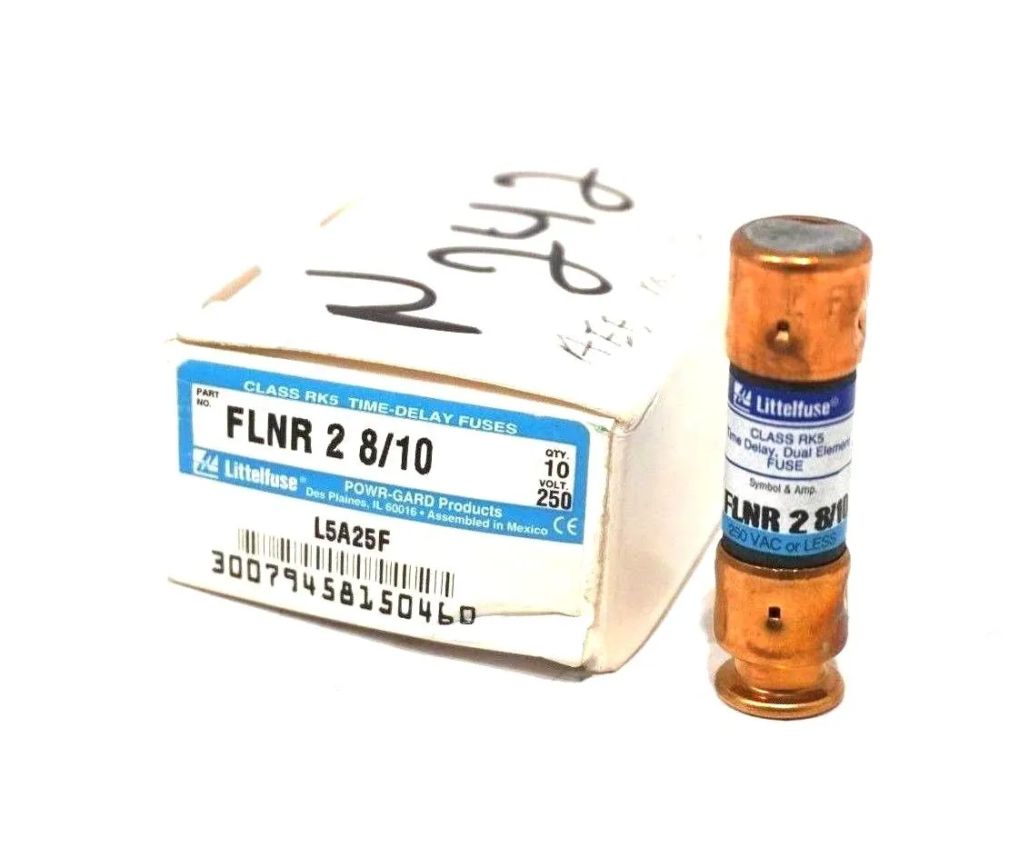 10 NEW LITTELFUSE FLNR-2-8/10 FUSES FLNR2810
