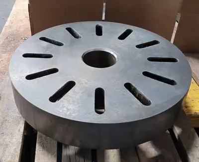 D1-6 LATHE PLATE – 14-1/2" WITH D1-6 MOUNT, 6 PINS