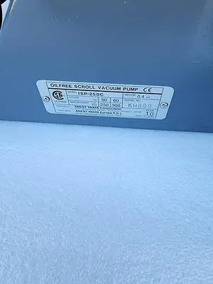 SCROLL MEISTER OIL FREE SCROLL VACUUM PUMP ISP-250C