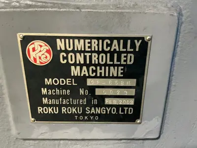 Used 2003 ROKU ROKU SANGYO LTD GR658N Vertical Machining Centers Ohio US | HGR 24 #1335326