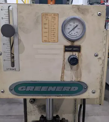 USED 1992 GREENERD PRESSES GREENERD HPB-5 PRESS