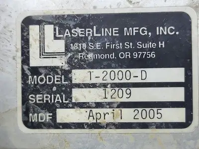 Used 2005 LASERLINE T-2000-D Surveying Equipment British Columbia CA | Lenmark #279361