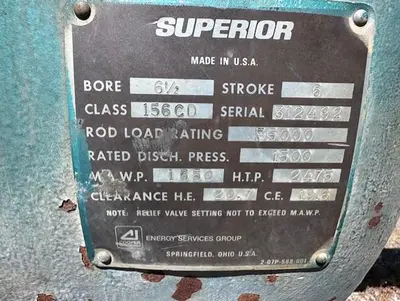 USED WHITE SUPERIOR 156CD