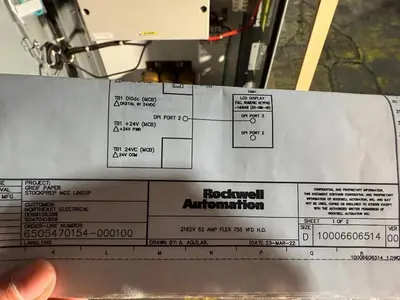 NEW ALLEN-BRADLEY MCC ENCLOSURE W/ 60HP POWERFLEX 755 DRIVE 20G1ANE063AN0NNNNN