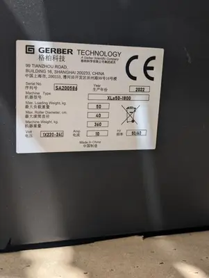 USED GERBER XLS50