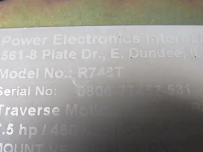 Used POWER ELECTRONICS _UNKNOWN_ Hoists (All Types) | Arrow Industrial #634234