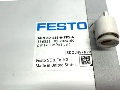 Used Festo Compact Cylinder 80mm Bore 115mm Stroke 536351 Pneumatic Cylinders Michigan US | Maverick Industrial Sales #1518224