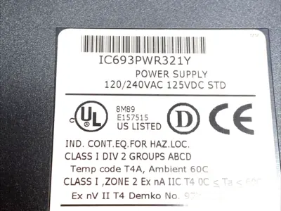 USED GE FANUC STANDARD POWER SUPPLY 30W 120/240VAC 125VDC 90-30