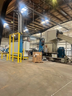 Gamma Meccanica GM 160 37 D Compac Extrusion Line w/Vecoplan RG60/200 U XL FF T Film & Fiber Shredder