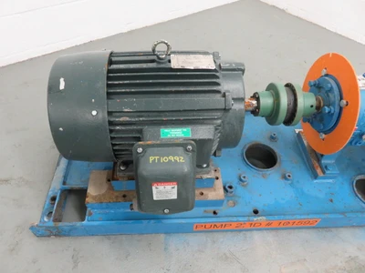 Goulds pump model 3196 MTi size 2x3-13 material DI/316 with base and motor , Unused Spare Room