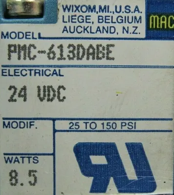 NEW MAC VALVES 6331C-613-PM-613DA SOLENOID VALVE 6331C-000-PM-613DA PMC-613DABE