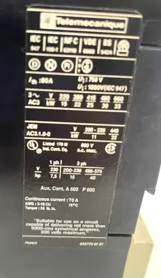 NEW TELEMECANIQUE LP1-D5011 CONTACTOR LP1D5011BD