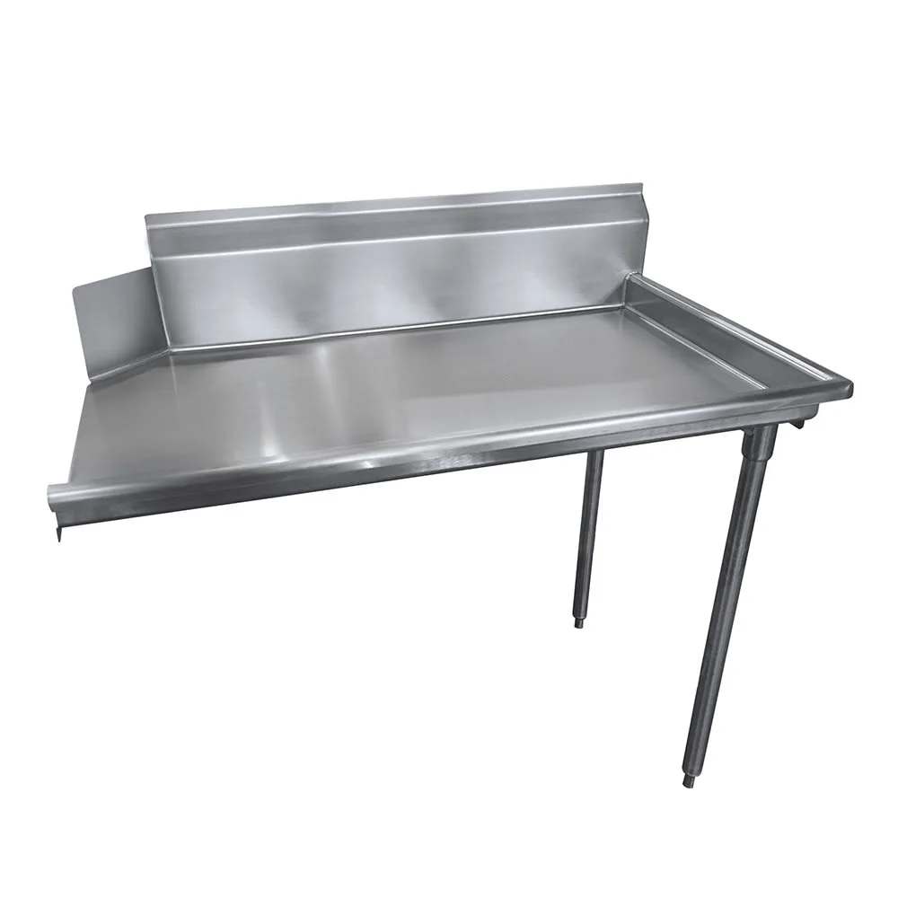 Advance Tabco DTC-S70-120R Clean Straight Design Dishtable - L-R Operation, Stainless Legs, 119x30x34