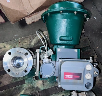 Fisher 3" V150 Stainless Steel V-Ball Control Valve
