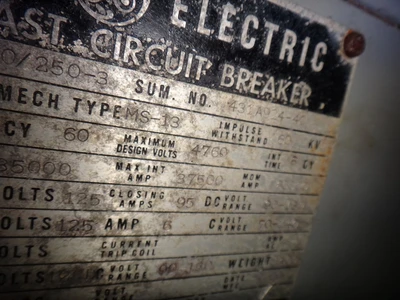 GE 800 AMP Circuit Breaker AKR-5AE-30