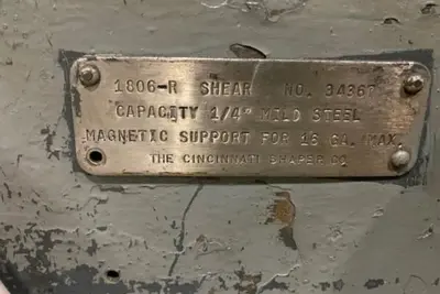 USED CINCINNATI 1806-R