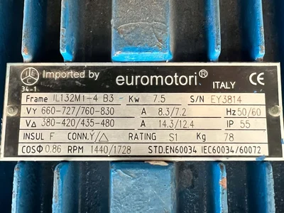 Comi-Condor ALFA/ID 600mm perforate basket centrifuge, 316SS.