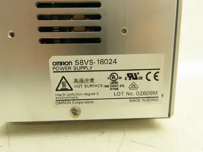 Omron S8VS DIN Rail Power Supply 24VDC 7.5A 5A Out 100-240VAC 1Ph In Lot of 5
