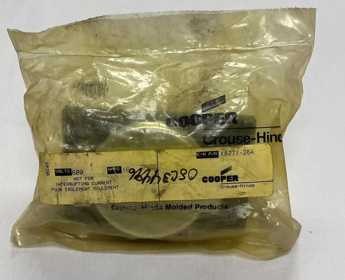 New | in-Stock CROUSE-HINDS X8771-28A Miscellaneous Equipment (Electrical & Power) | Surplus Asset Holdings #1194495