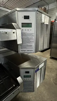 Used Lincoln Used Lincoln 3270 NG Impinger Conveyor Pizza Oven Double Stack Conveyor Ovens Illinois US | Falcon Restaurant Supply #1373763