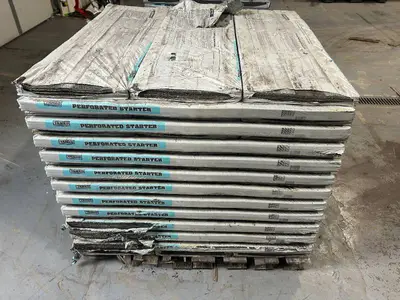 TAMKO Pallet of 72 Bundles of- Perforated Starter 105 lin. ft. Eave and Rake Roofing Starter Strip Shingles Retail Value of $3,453.84