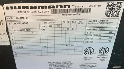 129-0085 Hussmann Q3-SSM-8R 8’ Remote Multi Deck Self Serve Merchandiser Cooler