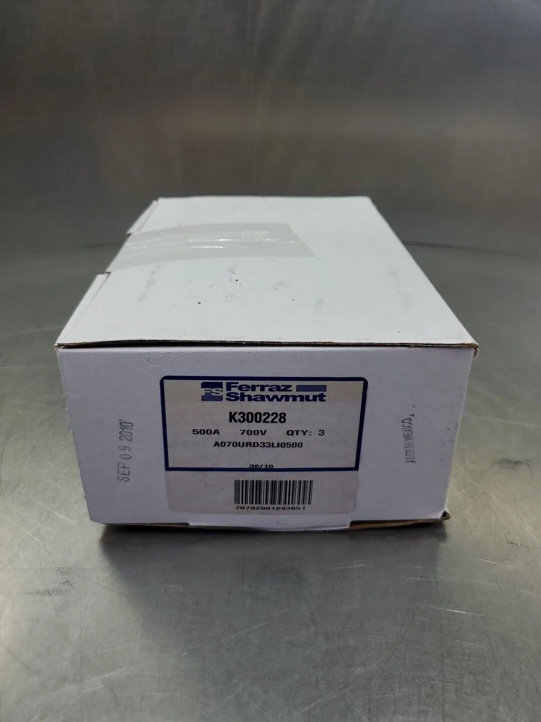 Ferraz Shawmut A070URD33LI0500 (K300228) 500A 700VAC Fuse, Lot of 3. 4D-41