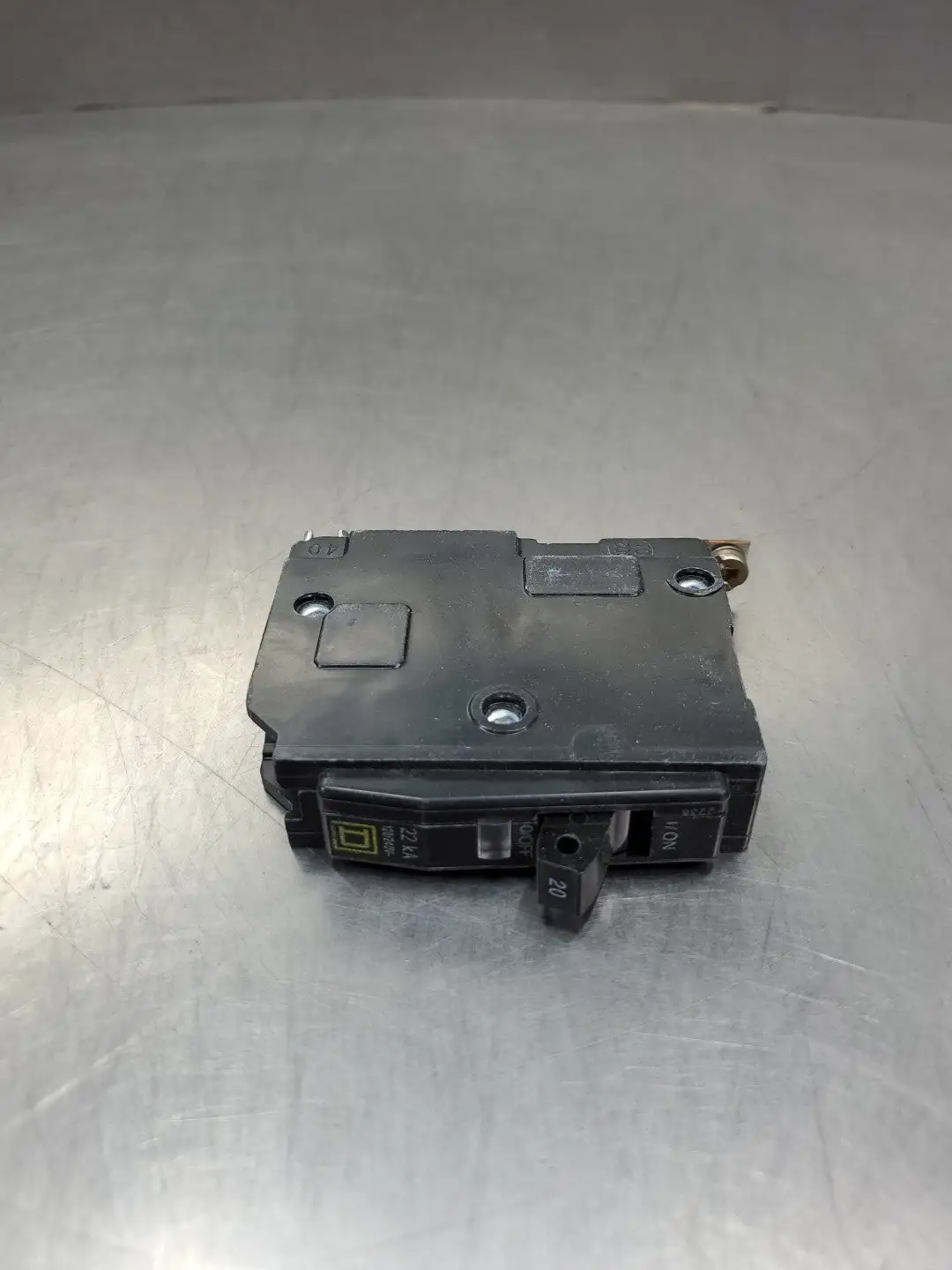USED Square D 2238 Screw-On Breaker, 20A, 1P, 120/240V, 22kA