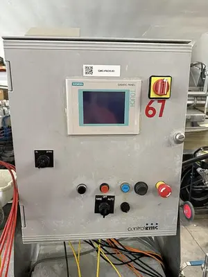 USED CONTROL GMC CUP, TUB AND TRAY FILLING AND LIDDING LINE FDS1500