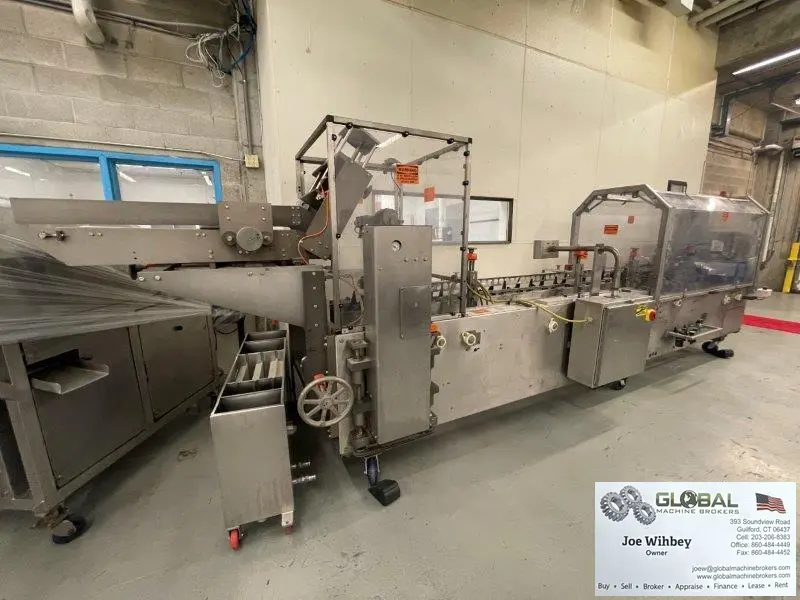 ADCO 15D105-SS Semi-Automatic horizontal Hot Melt Glue Cartoner 125per min.