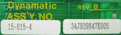 USED DYNAMATIC 15-815-4 CIRCUIT BOARD 158154 15-874-1