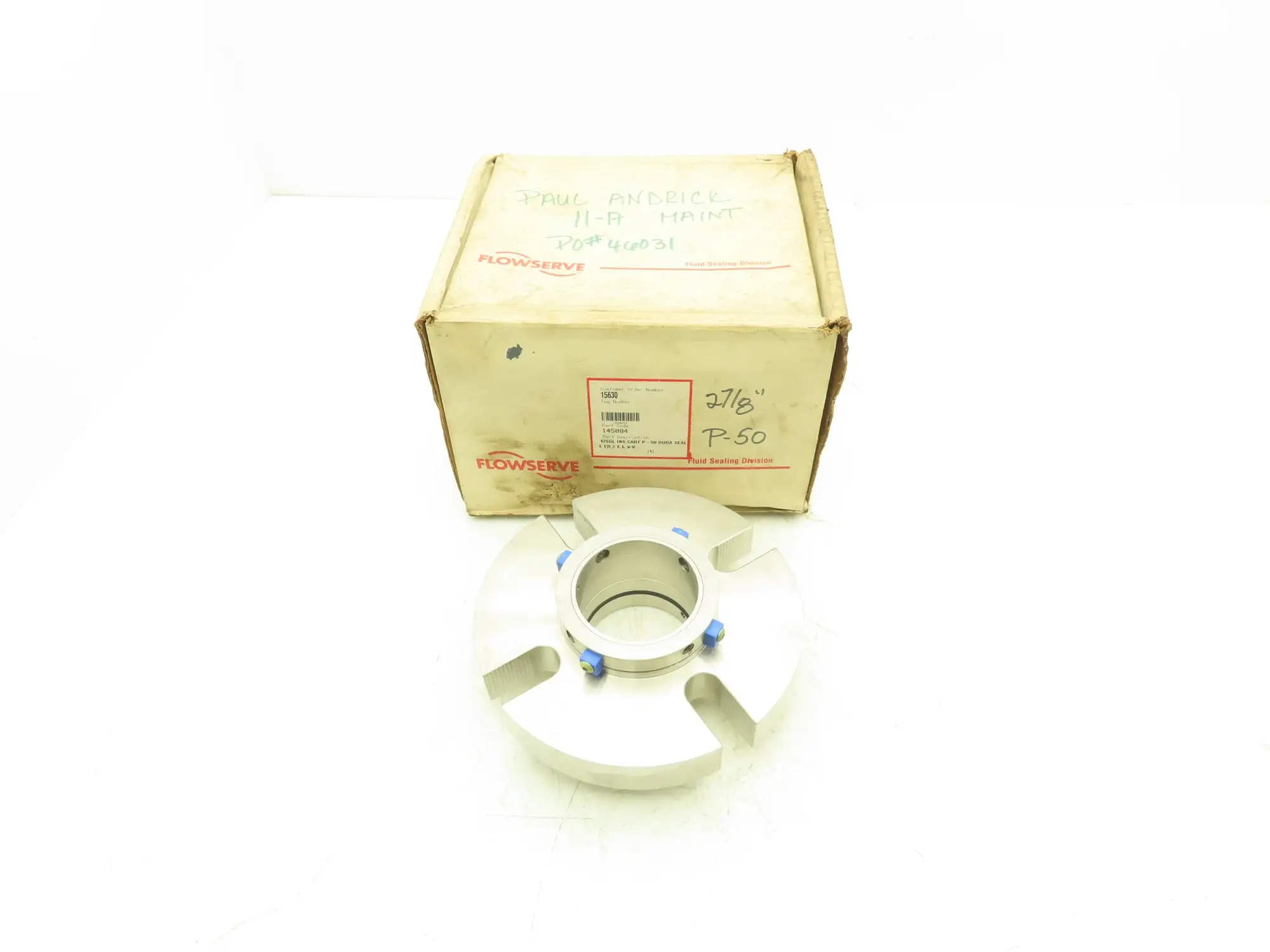 Flowserve 145884 Cartridge Type Mechanical Dura Seal P-50 2-7/8" Sleeve
