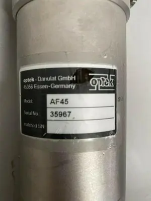 USED OPTEK AF45 & HVPS45 WAVELENGTH UV ABSORPTION SENSOR W/ 1" SANITARY FITTING