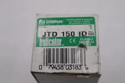 NEW OPEN BOX Littelfuse JTD-150-ID Fuse STOCK 5839