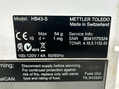 Mettler Toledo HB43-S Moisture Analyzers | Fram Fram LLC (12)