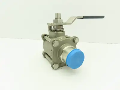 PBM  SPH-G5B-A-A037  316 Stainless Sanitary Ball Valve 1-1/2" Butt Weld 900 PSI