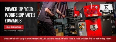 New | in-Stock EDWARDS 100 Ironworkers Illinois US | Olympus Machinery Group #1348264