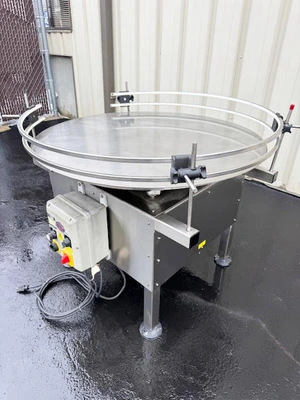 ELF 42-Inch Stainless Steel Rotary Accumulation Table