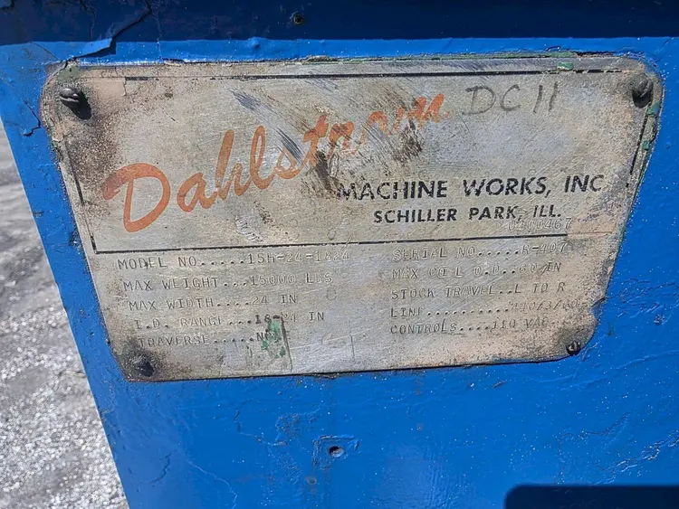Used DAHLSTROM 15H-24-1824 Uncoilers Ohio US | Yoder Brothers machinery #322808