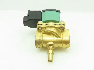 Asco JKH8210G054MO Red Hat Pneumatic Brass Solenoid Valve 1"NPT 150PSI 120V Coil