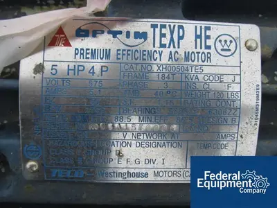 USED Dean Brothers 3" x 4" Brothers Centrifugal Pump, C/S, 5 HP