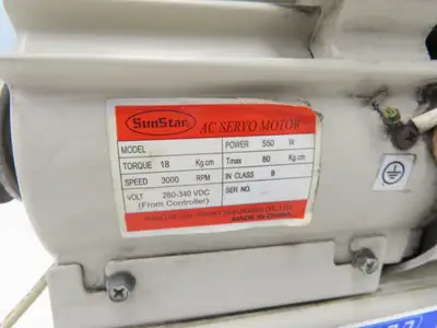 SunStar Fortuna S5AC55-3A-033 Industrial Sewing Machine AC Servo Motor 220V 3PH