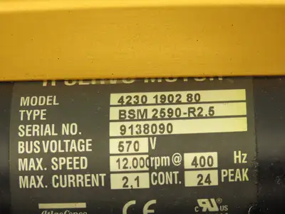 Atlas Copco BSM 2590-R2.5  4230 1941 80 Nutrunner 1/2" Drive Offset QXOT 50-100