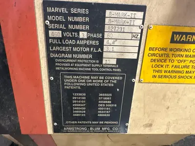 MARVEL SERIES 8 MARK II Vertical Band Saws | Mohawk Machinery (3)