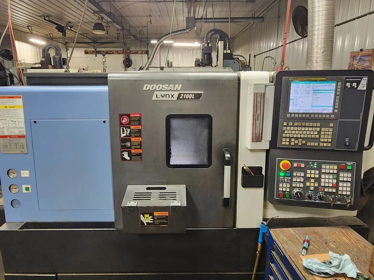 Used 2017 DOOSAN LYNX 2100LB CNC Lathes Ohio US | Toolquip, Inc. #927539