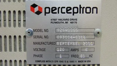 Perceptron 7 Slot Laser Measuring System Chassis