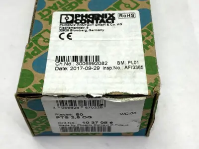 USED PHOENIX CONTACT 1037086, PTTBS 2,5 OG