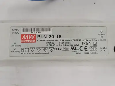 USED MEAN WELL PLN-20-18