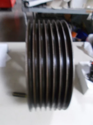 USED WOODS WOODS 7 1/16  BELT PULLEY 7 GROOVES